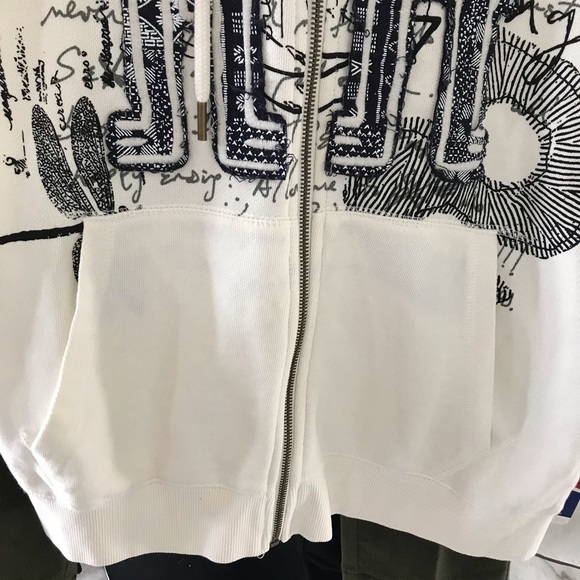 Desigual Man Off white Primitive Hoodie - Picture 3 of 4